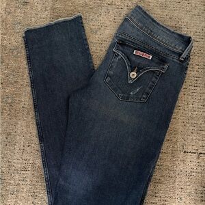 Hudson Jeans Women's Midrise Straight Leg in Dark Blue